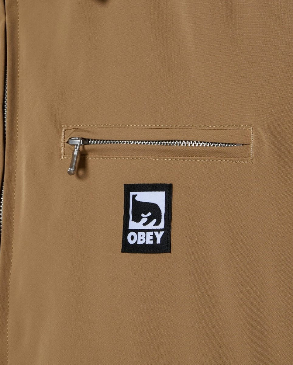 Chaqueta Obey Elysian Marrón Hombre 121800601-VTN