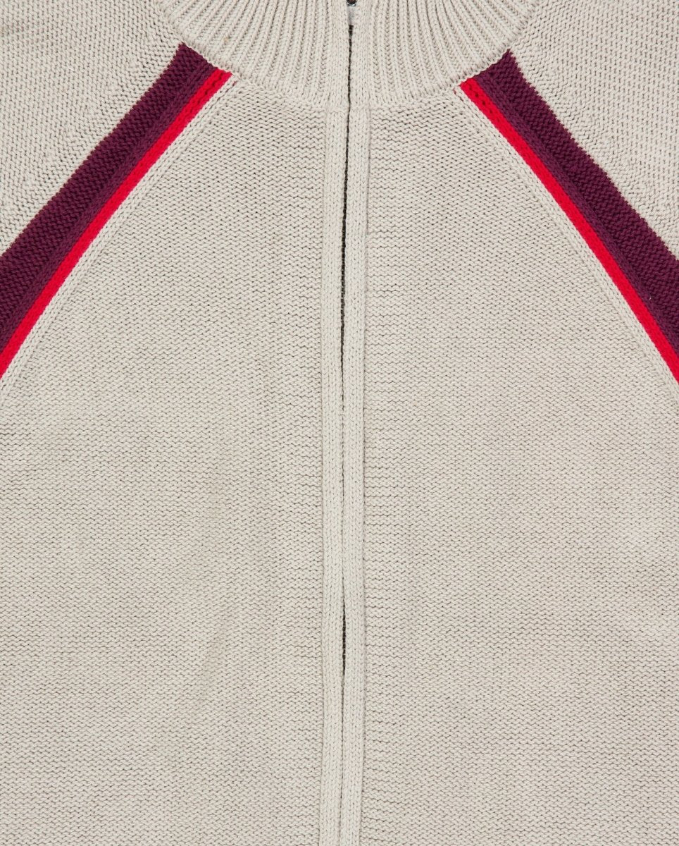 Chaqueta Obey Lizzie Zip Beige Mujer 251010075-OAT