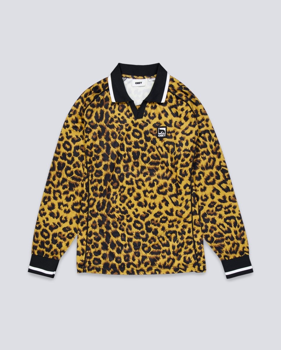 Chaqueta Obey Polo Collar Sports Leopardo Unisex 131040059-LEO