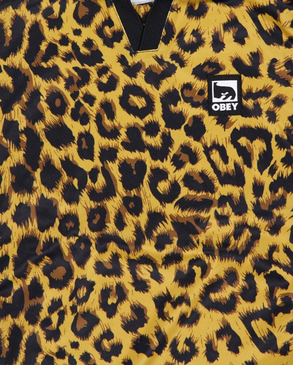 Chaqueta Obey Polo Collar Sports Leopardo Unisex 131040059-LEO