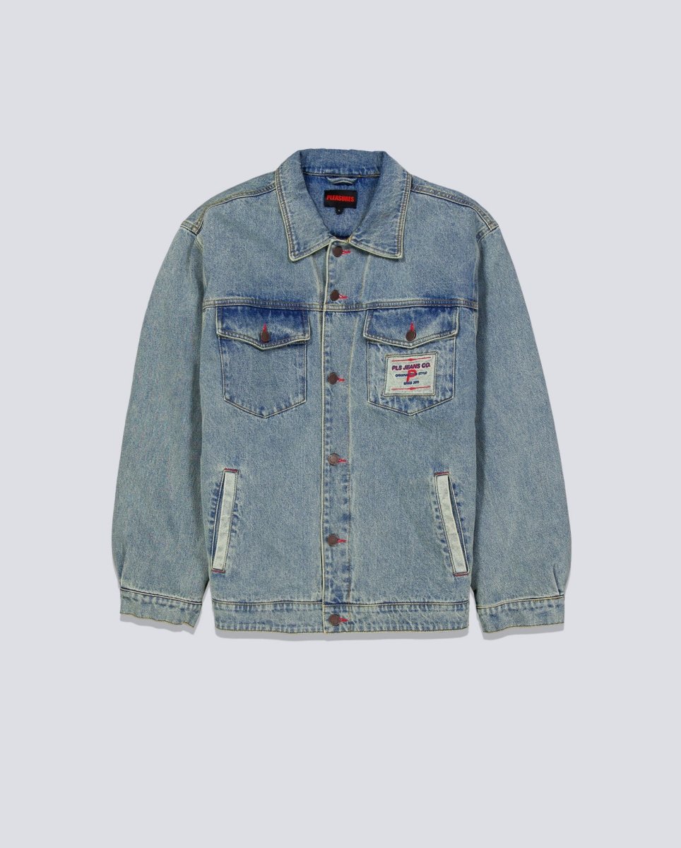 Chaqueta Pleasures Park Insulated Denim Azul Hombre