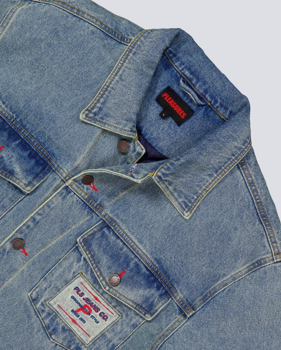 Chaqueta Pleasures Park Insulated Denim Azul Hombre