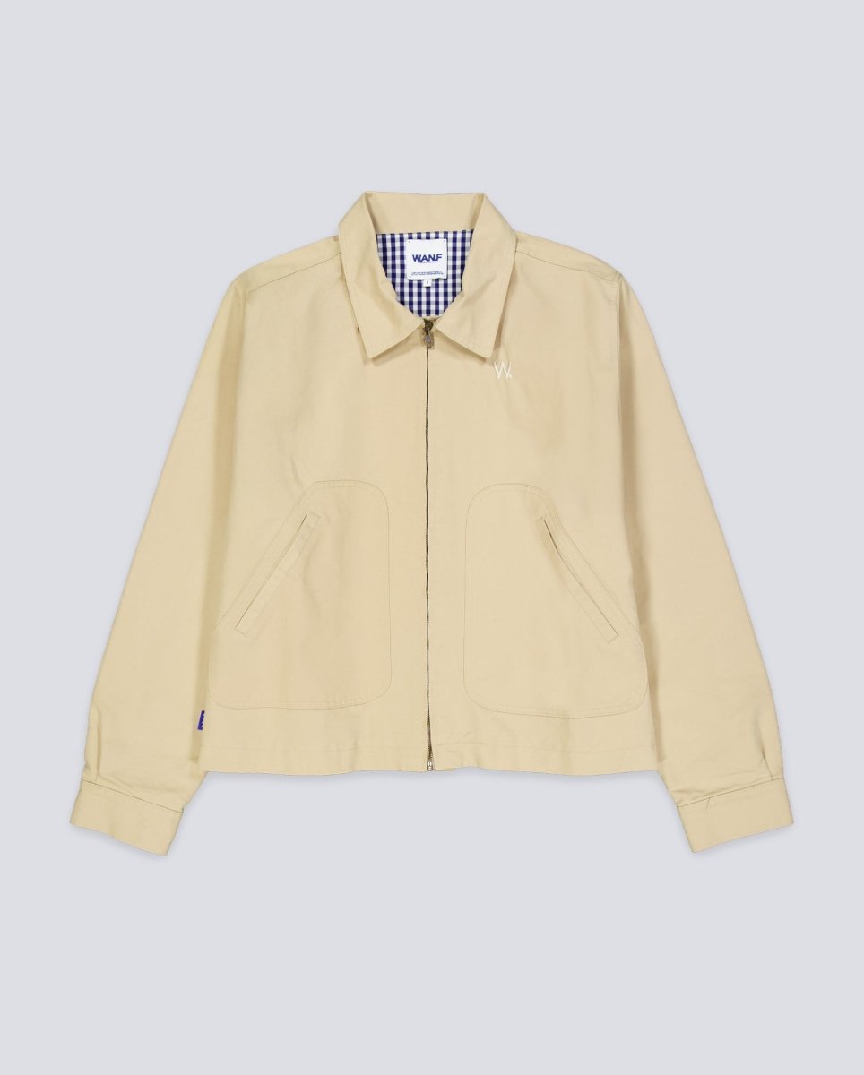 Chaqueta We Are Not Friends Club Jacket Beige Unisex WANFSS25-18