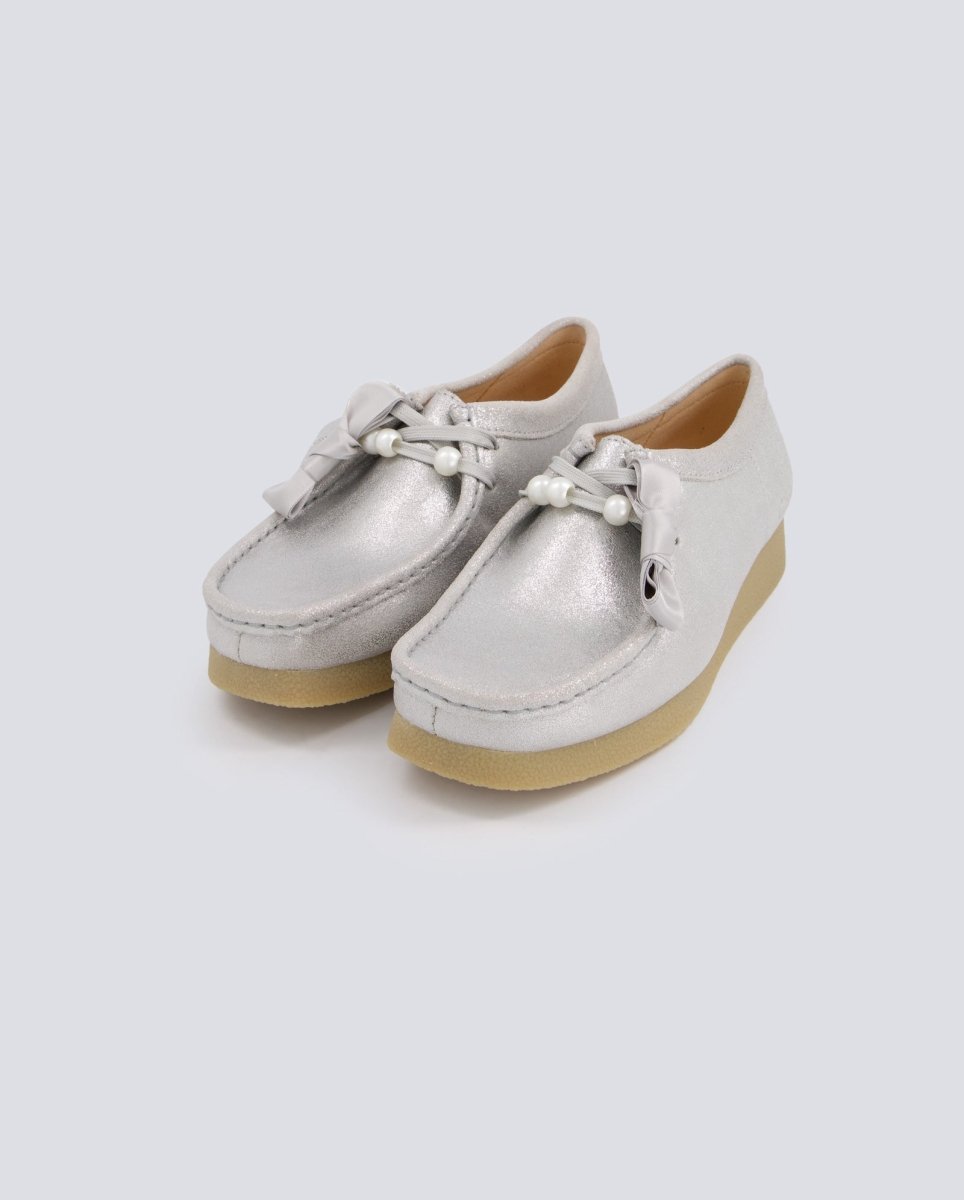 Clarks Wallabeeevosh Plateado Mujer 26184610 zapatos