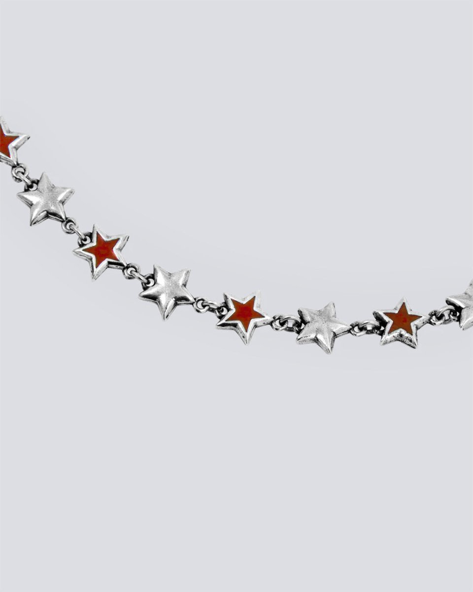 Collar Twojeys Enameled Stars Bracelet Red Unisex 219601600 joyas