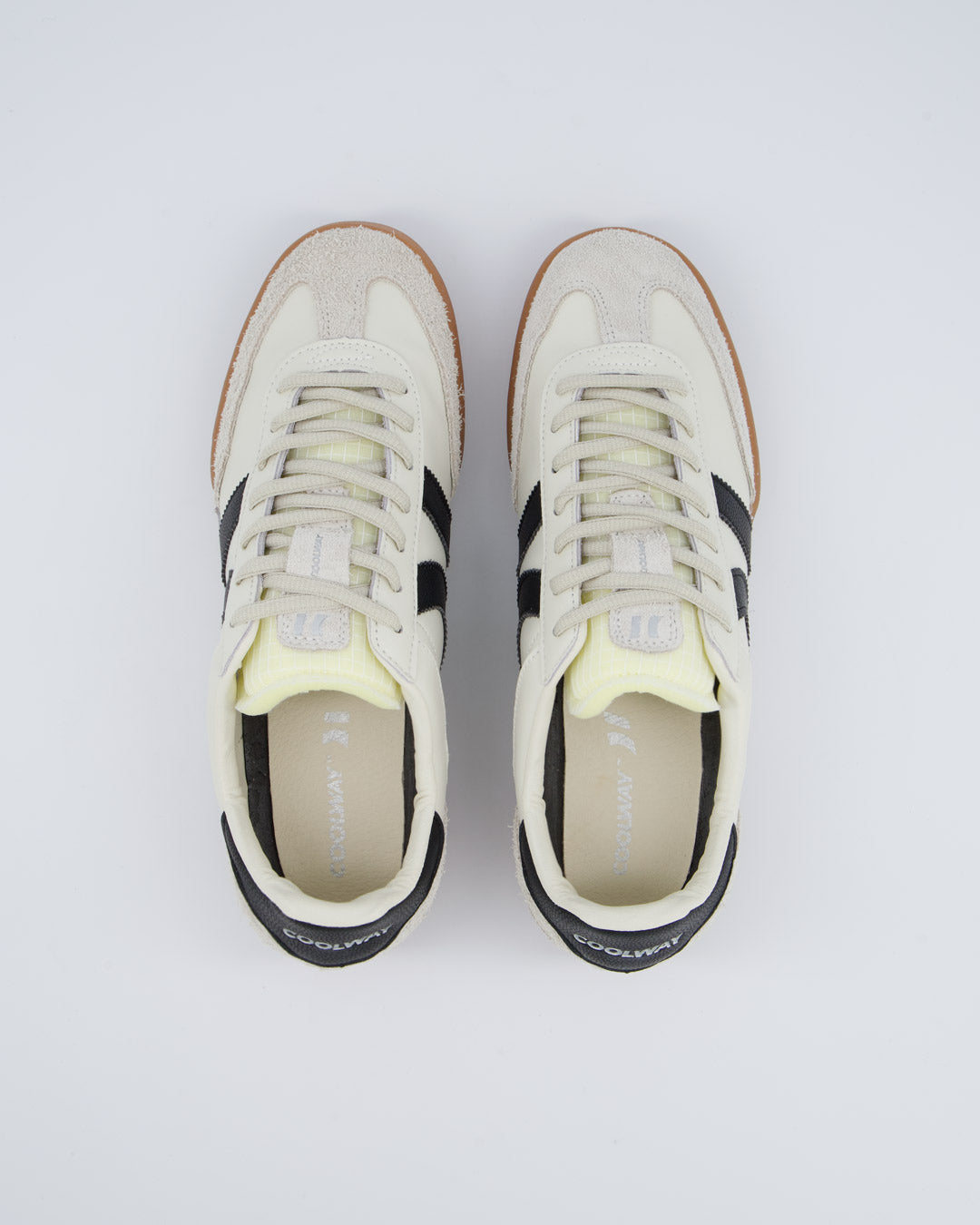 Coolway Grass Black Leather Hombre Zapatillas