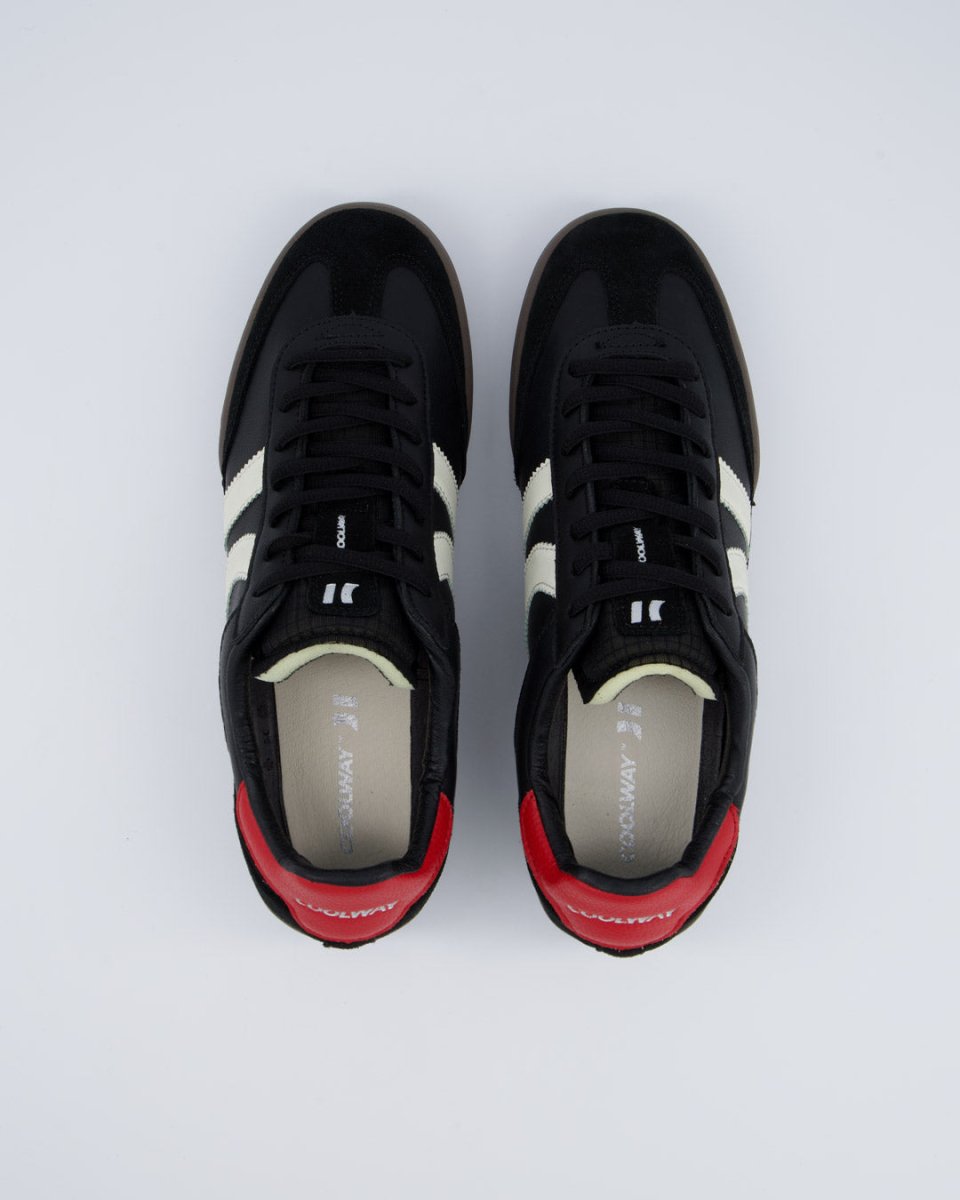 Coolway Grass Black Leather Mujer Zapatillas