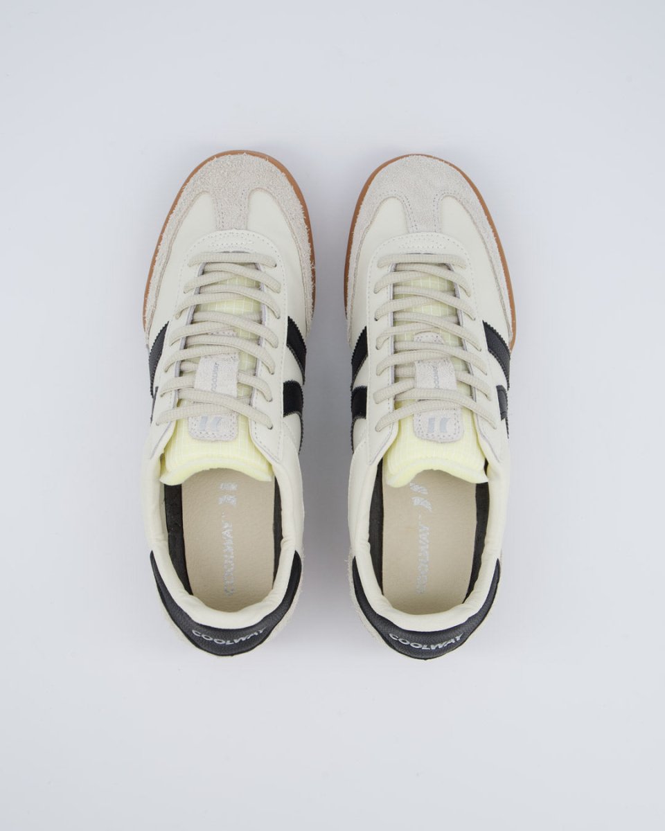 Coolway Grass Black Leather Mujer Zapatillas