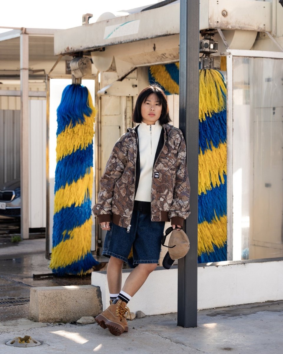 Chaqueta Obey Glen Marrón Unisex