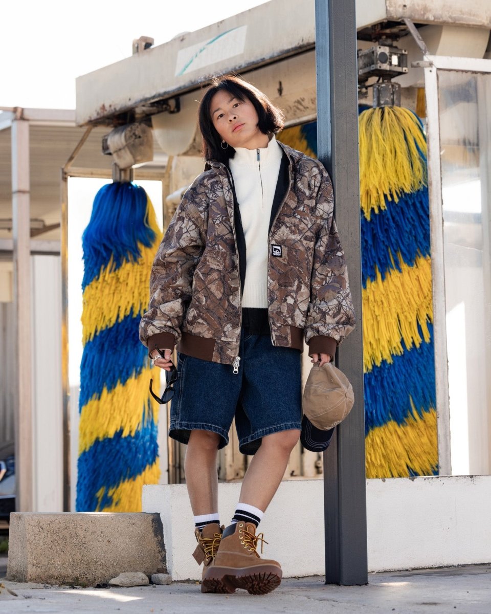 Jersey Dickies Ruston Cremallera Beige Mujer