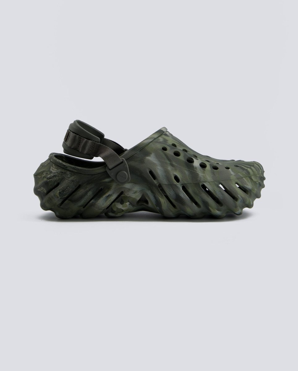 Crocs Echo Clog Marbled Verdes Hombre 208454-3N4