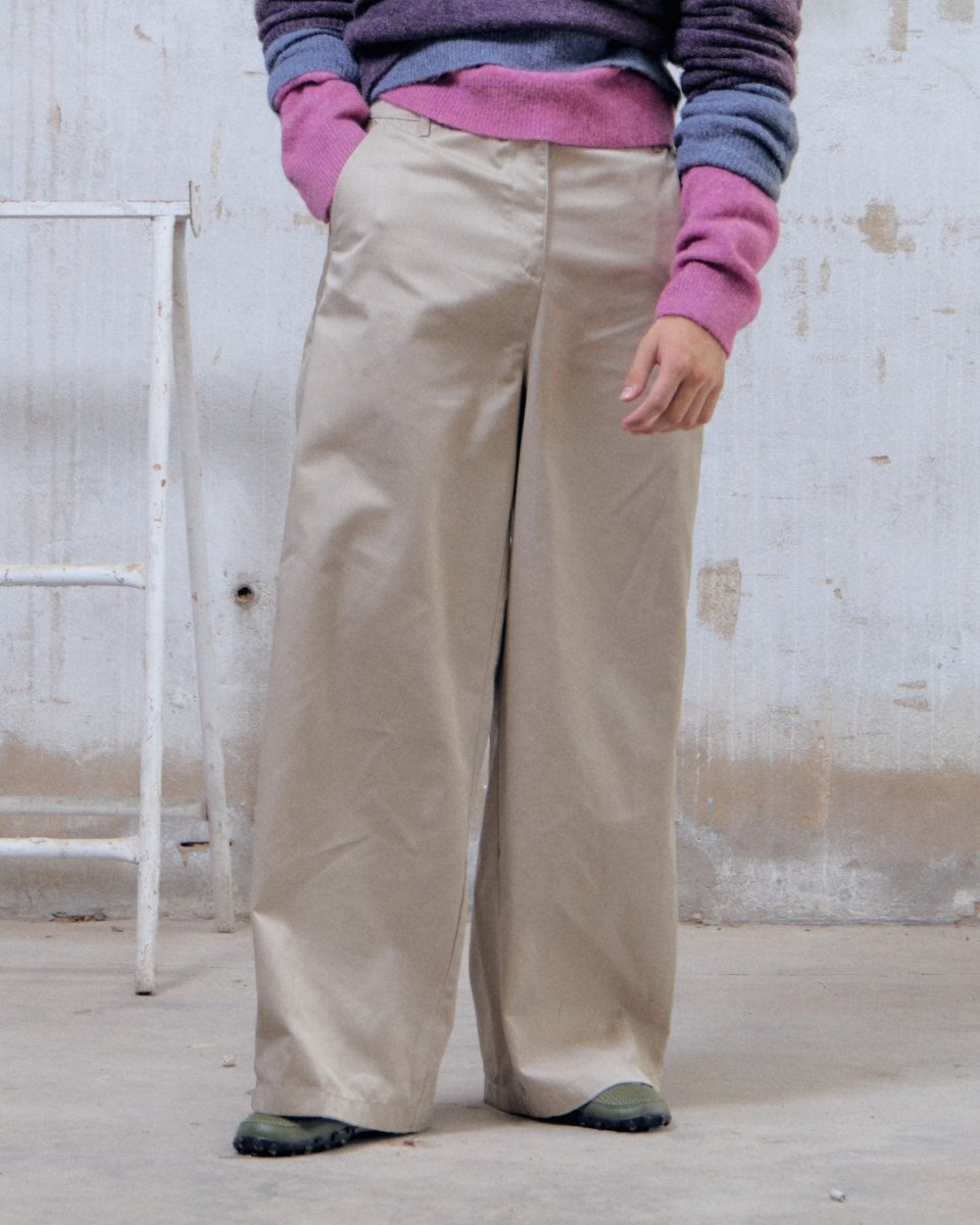 Pantalón Adidas Tailored Pant Beige Hombre