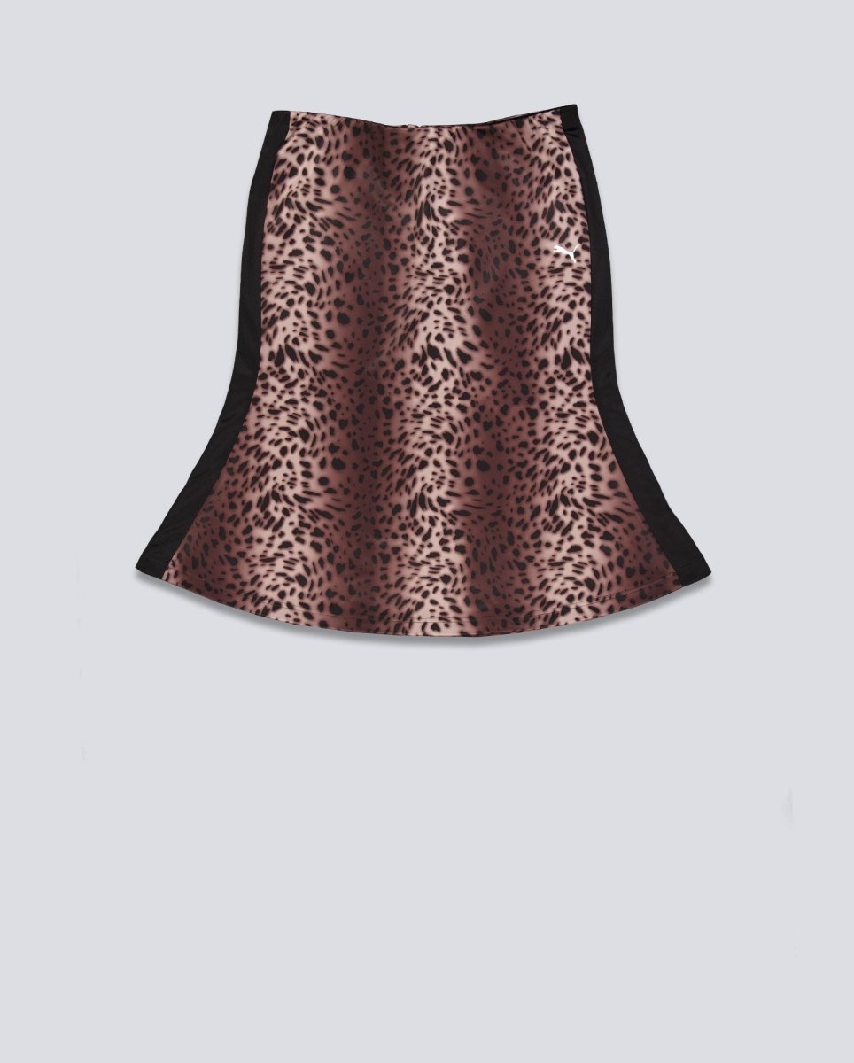 Falda Puma T7 Leo Luxe Aop Midi Skirt Negro Mujer 634565-01