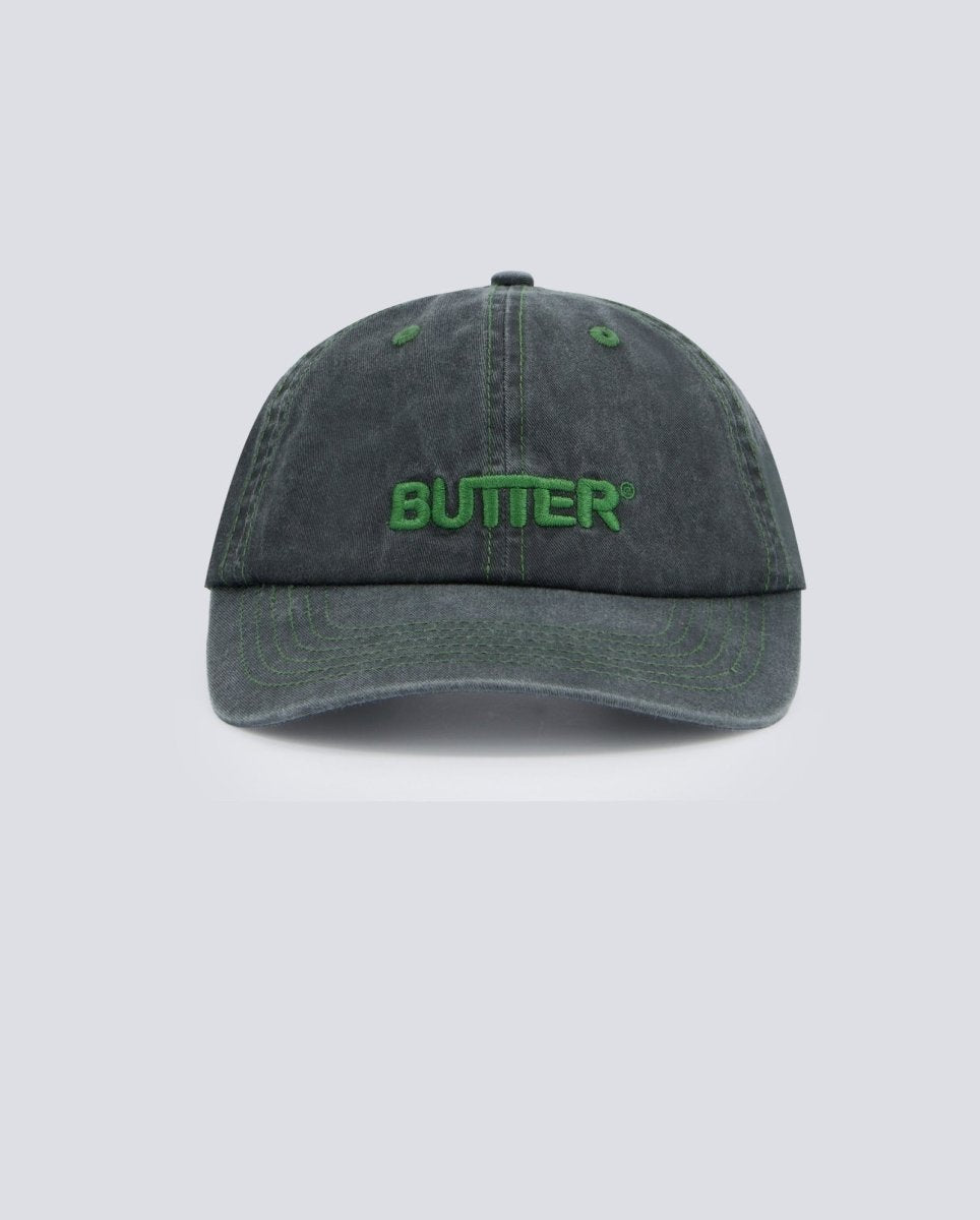 Gorra Butter Goods Rounded Logo 6 Panel Negro Unisex BGQ3257604
