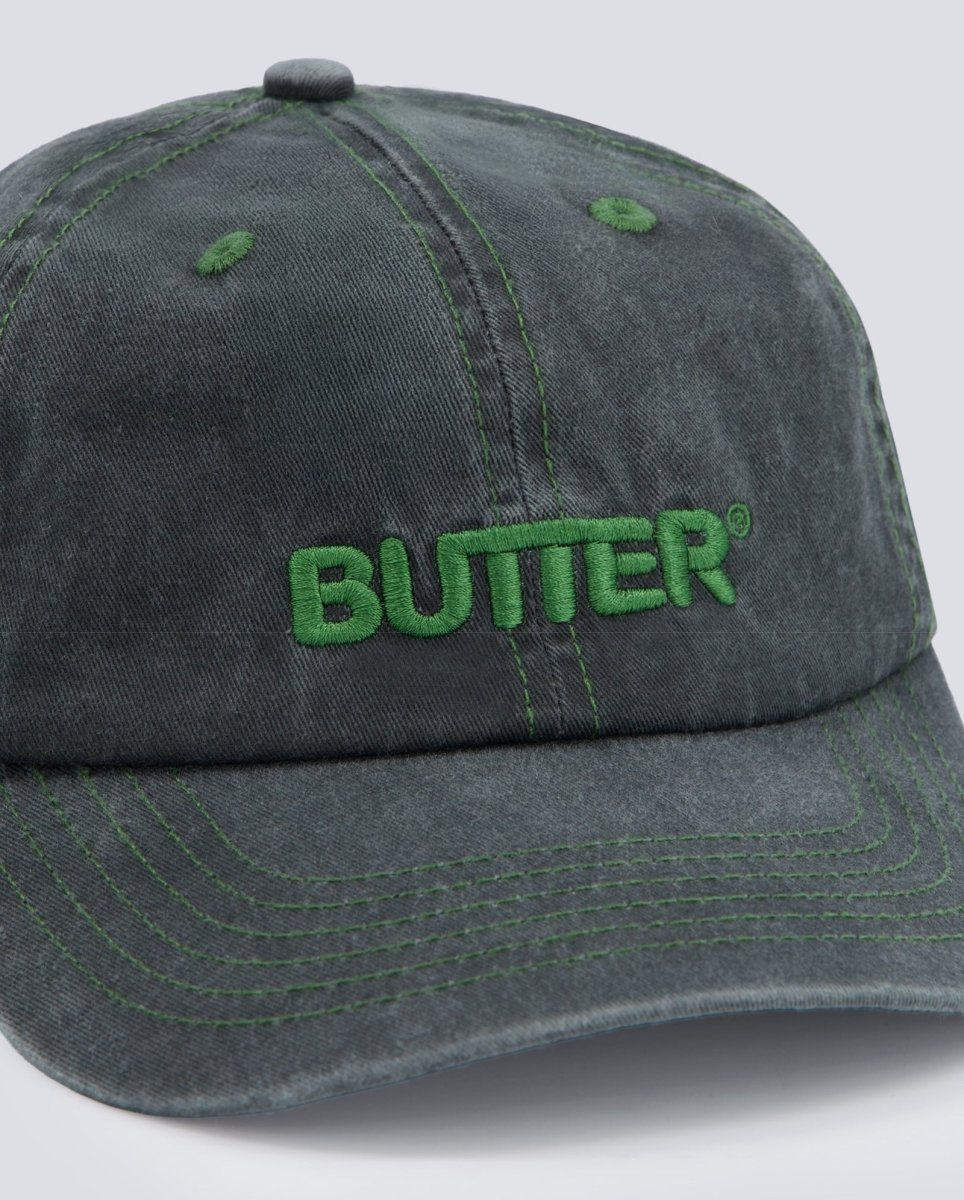 Gorra Butter Goods Rounded Logo 6 Panel Negro Unisex BGQ3257604