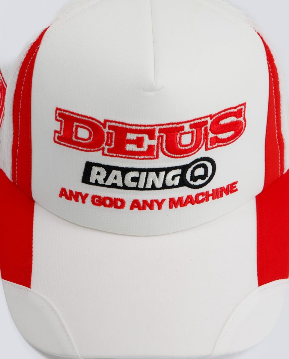 Gorra Deus MX Trucker Roja y Blanco Unisex D261MHA382-White