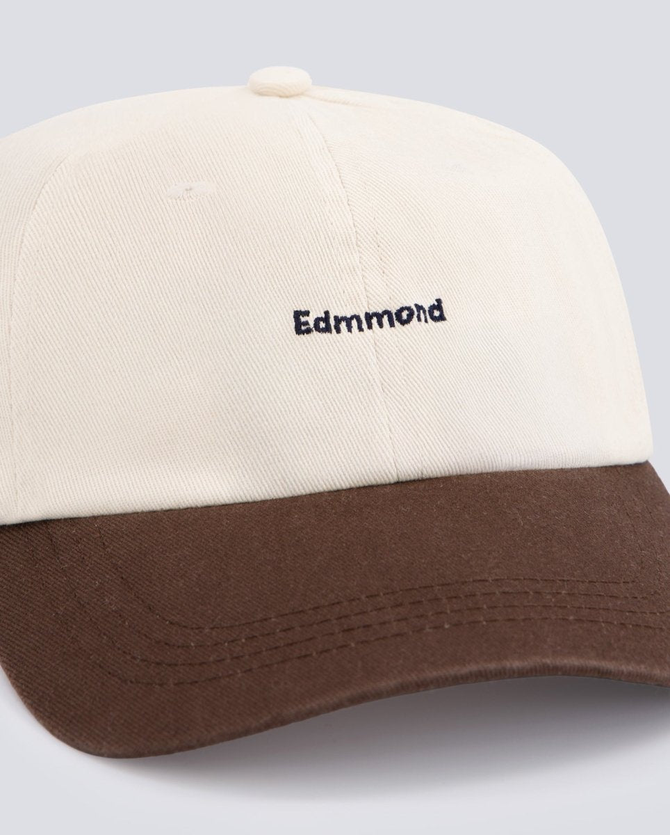 Gorra Edmmond Studios Logo Bicolor Crema Y Marrón Unisex 125-92-02010