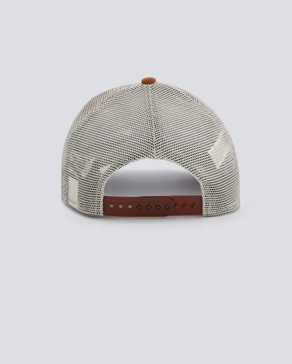 Gorra New Era Oval Patch Suede Trucker Marrón Unisex 60691080