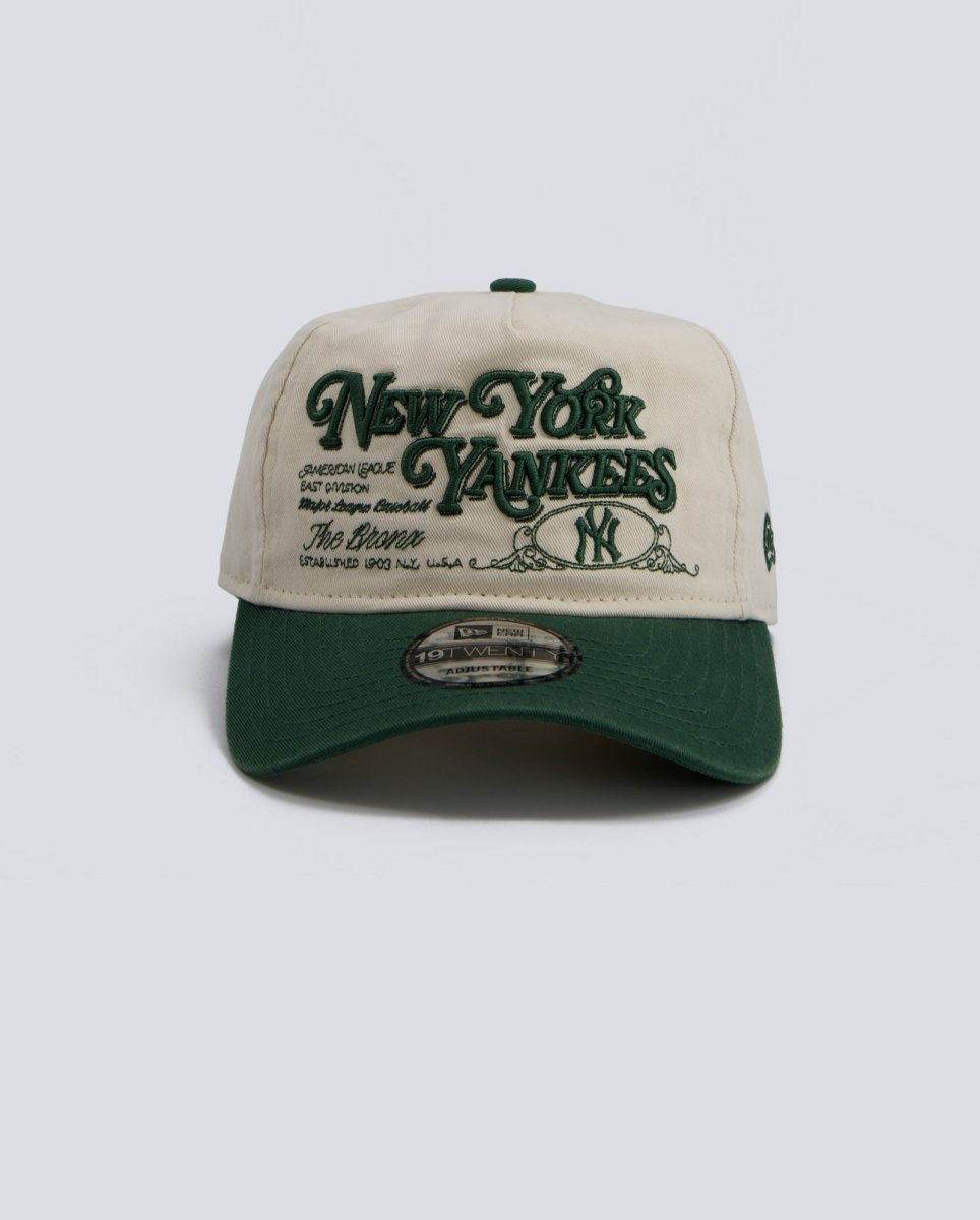 Gorra New Era Washed Graphic 19Twenty Beige y Verde Unisex 60771838
