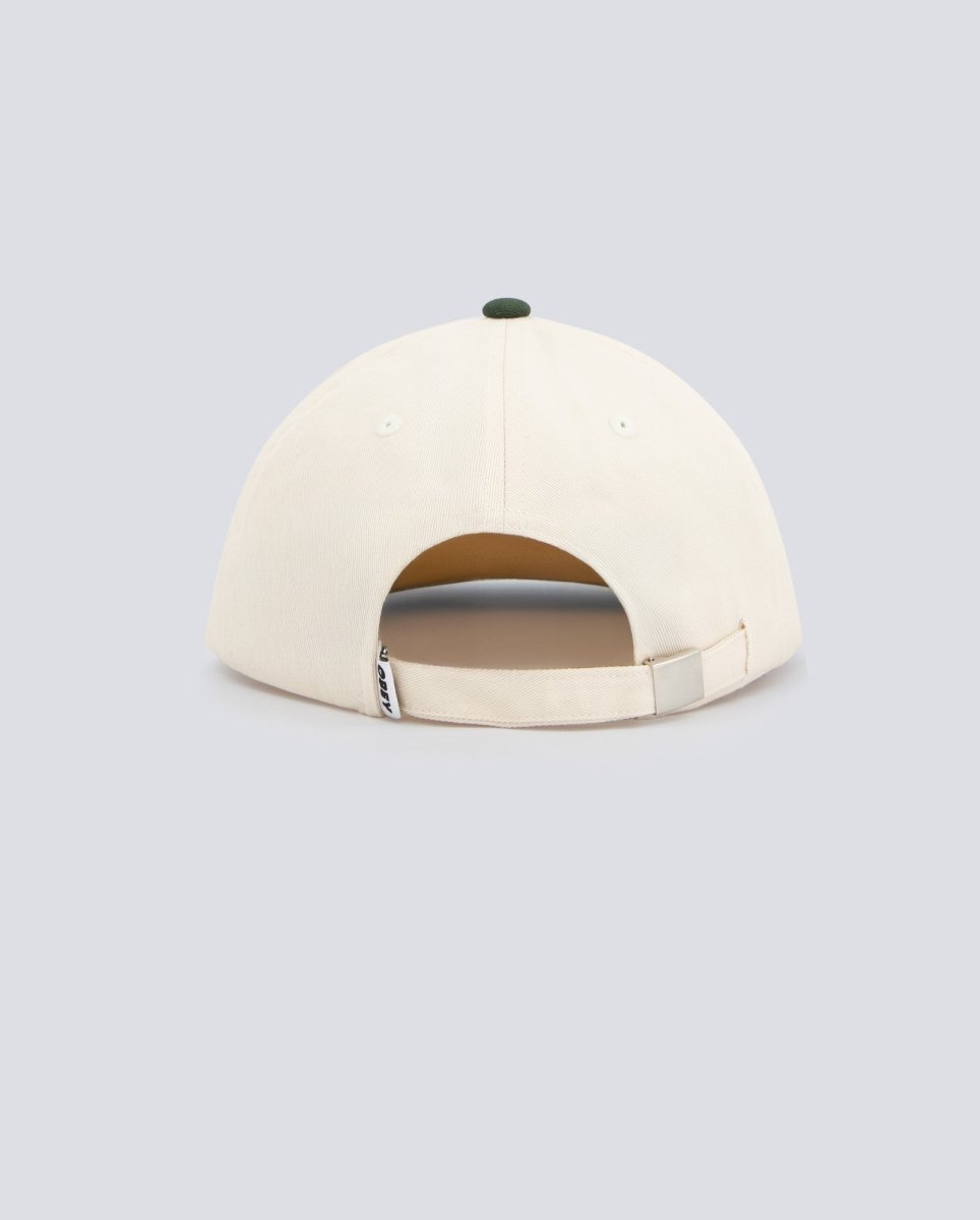 Gorra Obey Collegiate 6 Pnl Strapback Verde Y Beige Unisex 100580404-CDM