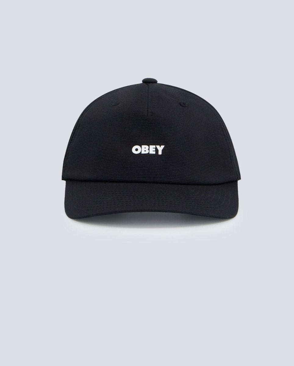 Gorra Obey Miles 5 Panel Strapback Negro Unisex 100490142-BLK