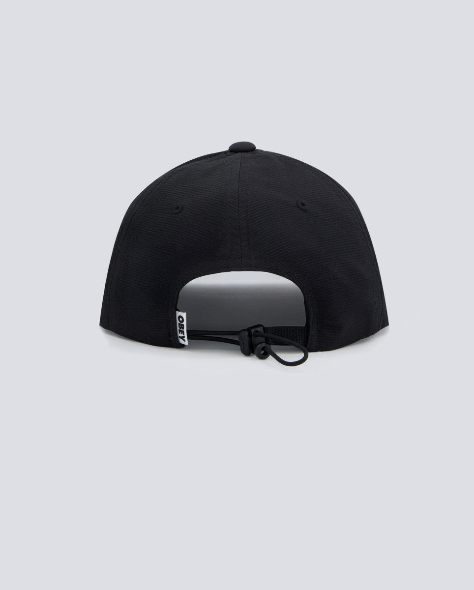 Gorra Obey Miles 5 Panel Strapback Negro Unisex 100490142-BLK