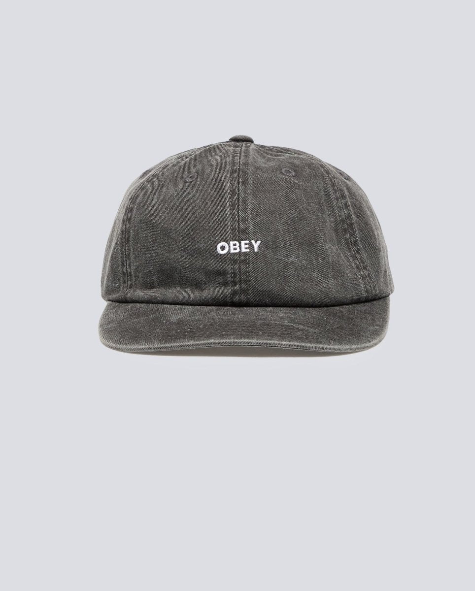 Gorra Obey Pigment Bold 6 Panel Strapback Negro Unisex 100580418-BLK