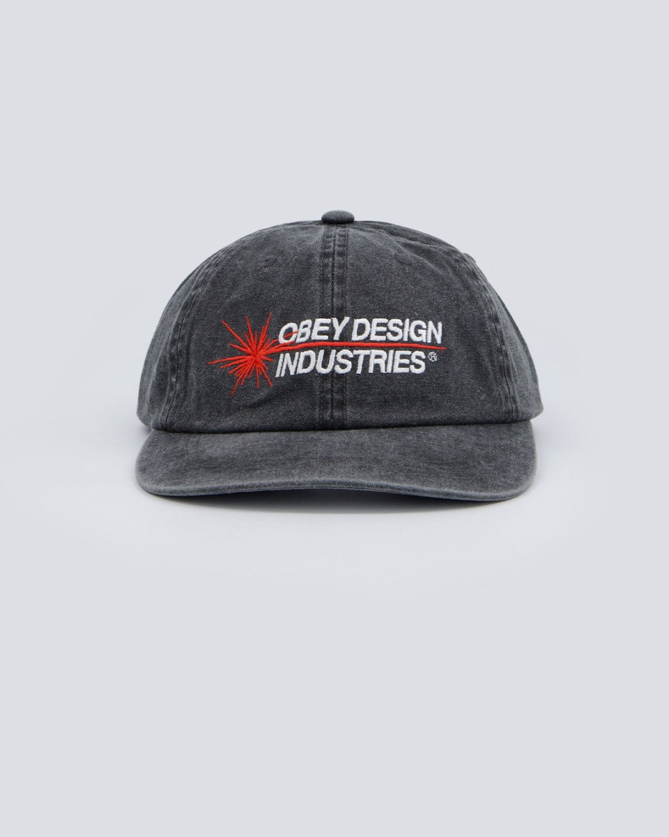 Gorra Obey Pigment Industries Gris Unisex 100580409-BLK