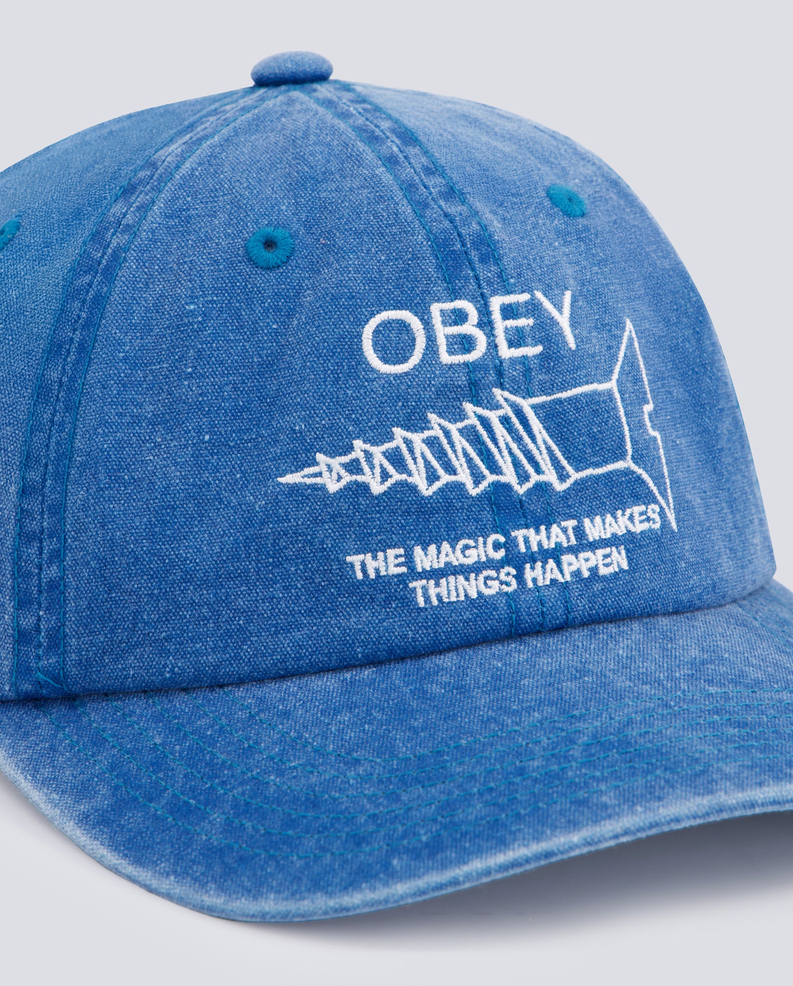 Gorra Obey Pigment Things Happen Strapbk Azul Unisex 100580407-BLU