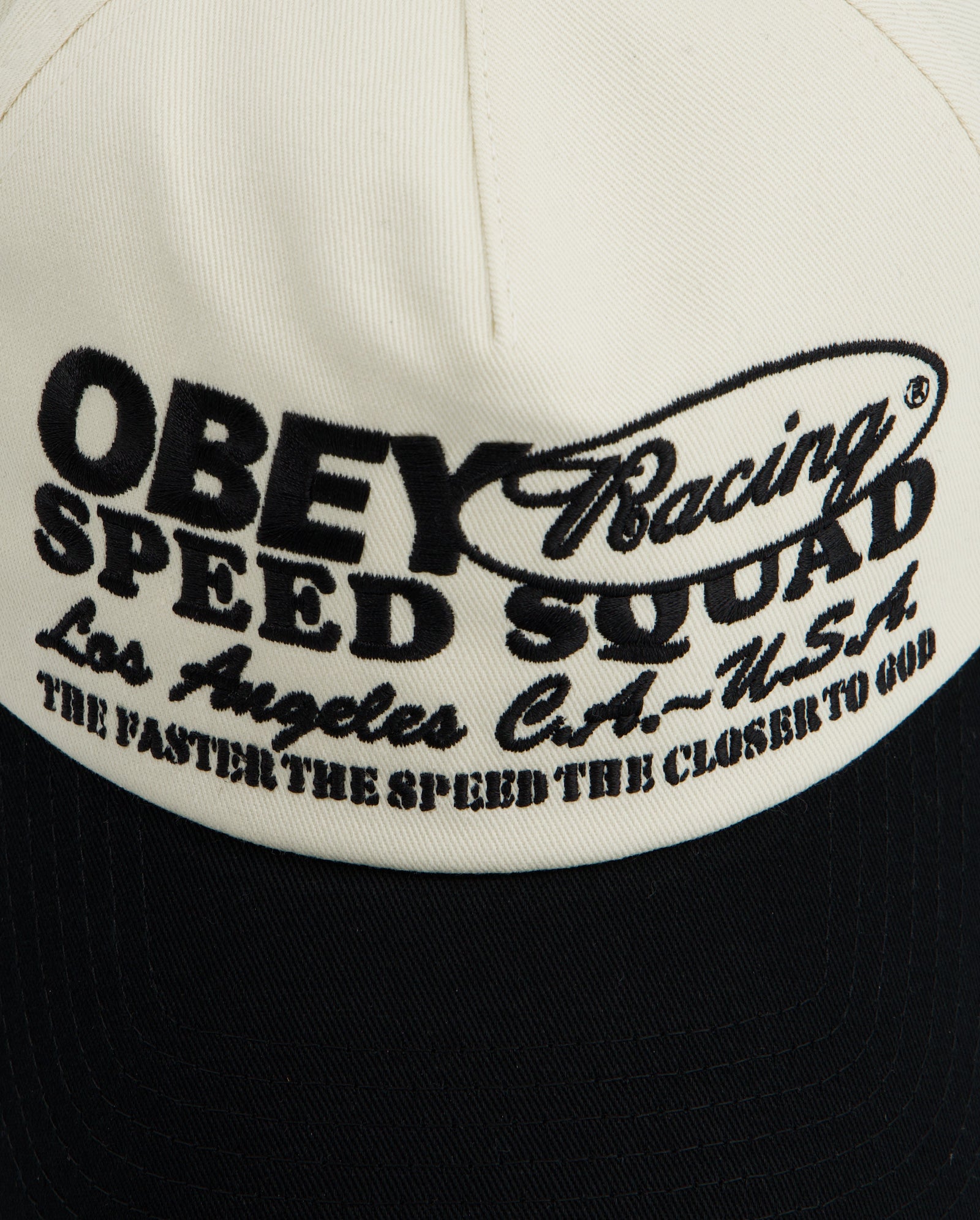 Gorra Obey Speed Squad 5 Panel Negro Multicolor Unisex 100490154-BKM