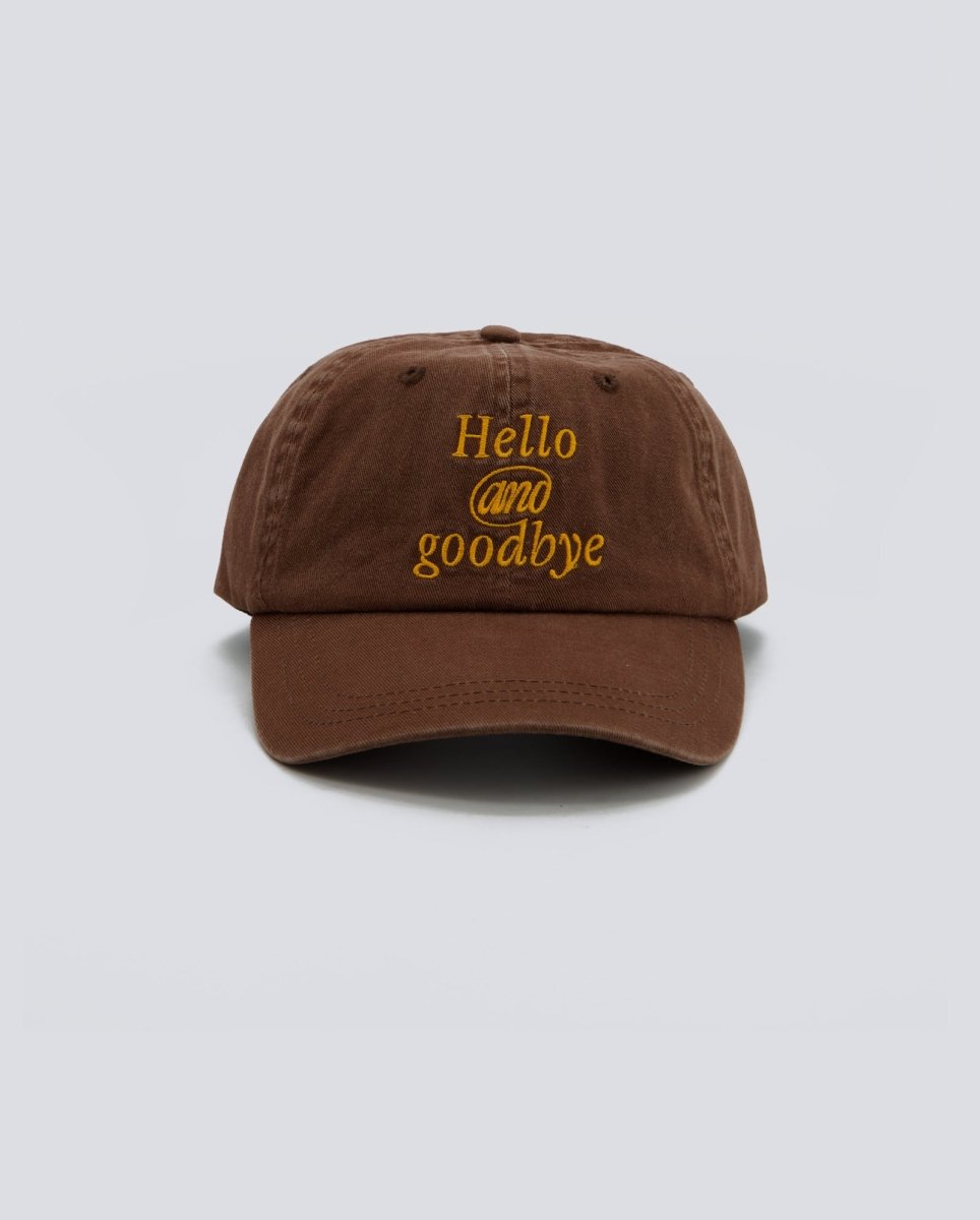 Gorra We Are Not Friends Hello & Goodbye Marrón Unisex WANF FW26 26-06