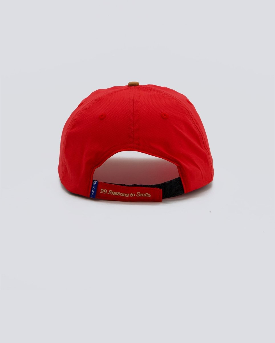 Gorra We Are Not Friends Typo Rojo Unisex WANF FW26 26-02