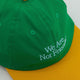 Gorra We Are Not Friends Typo Verde Unisex
