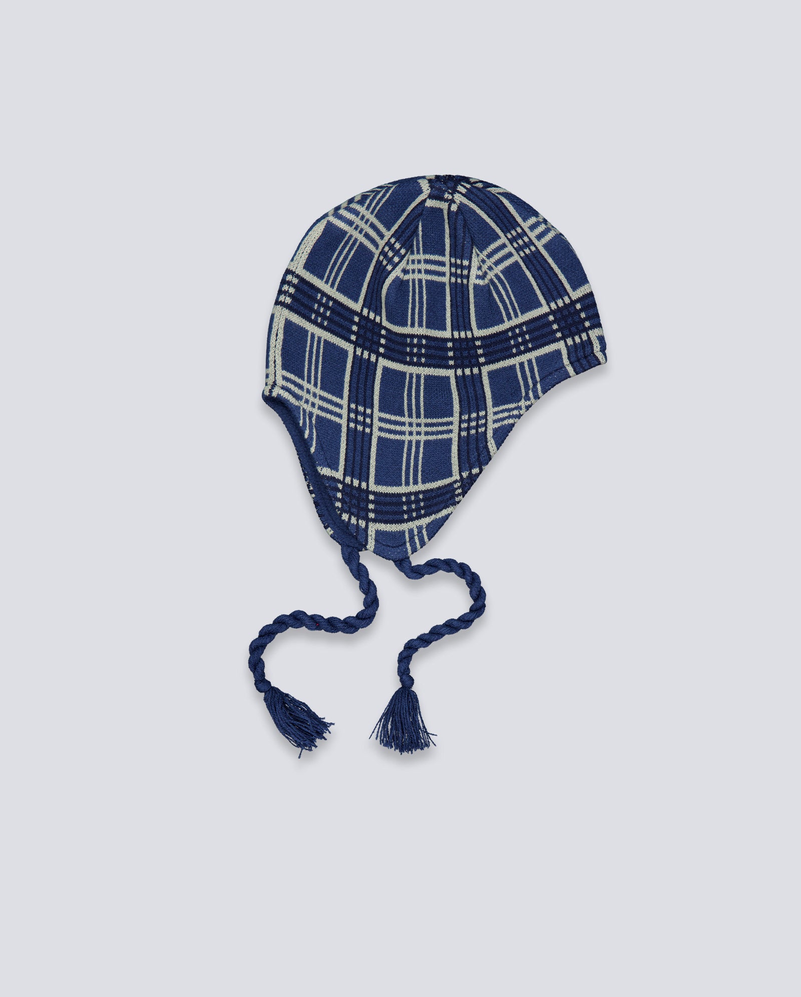 Gorro Butter Goods Earflap Beanie Plaid Azul Unisex