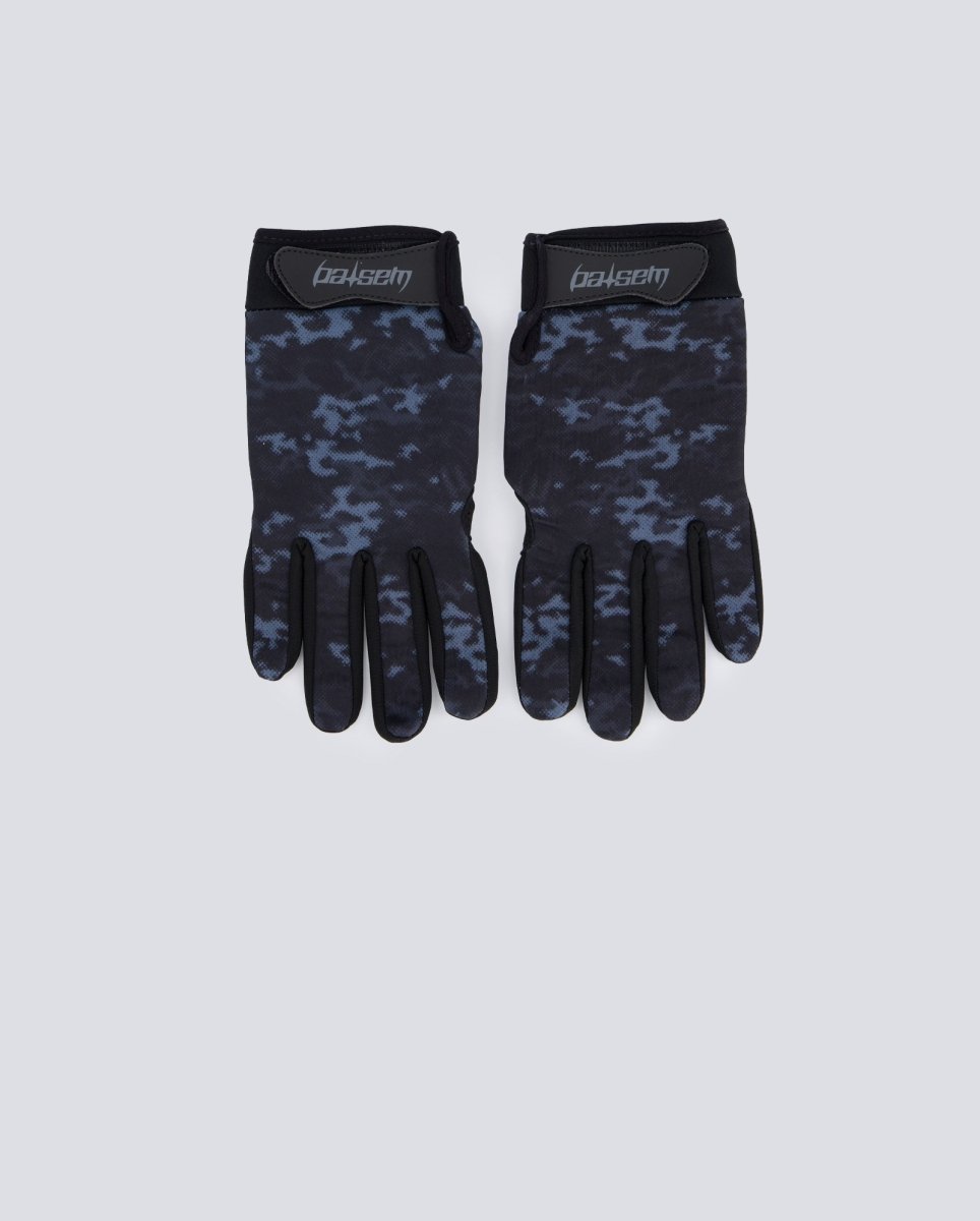 Guantes Wasted Paris Digicamo Negro Y Azul Unisex