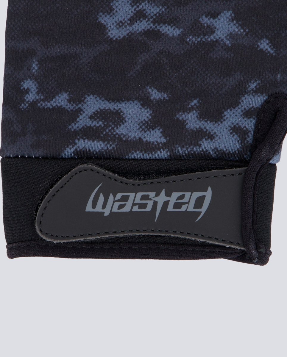 Guantes Wasted Paris Digicamo Negro Y Azul Unisex
