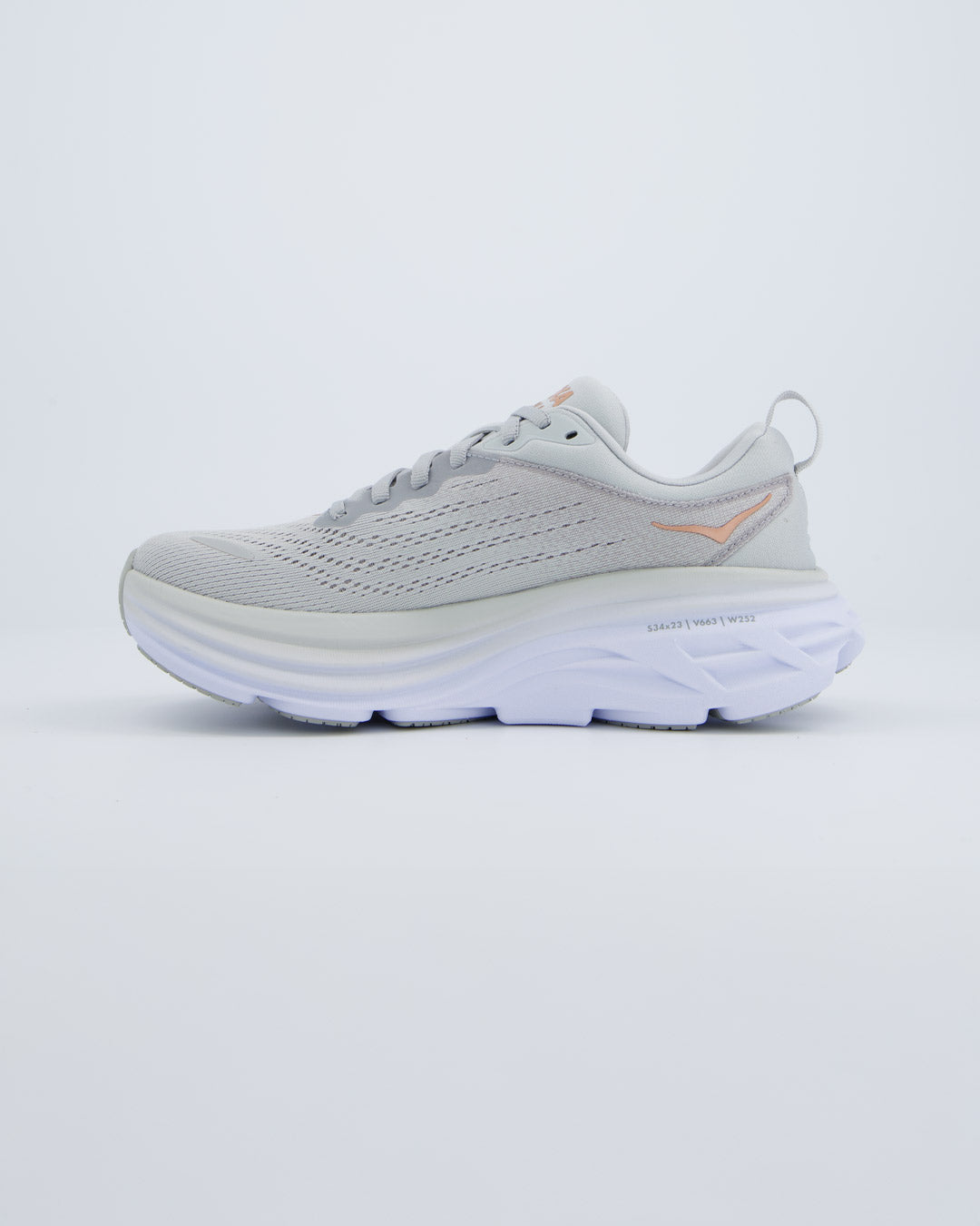 Hoka Bondi 8 Gris Mujer 1127952-HML zapatillas