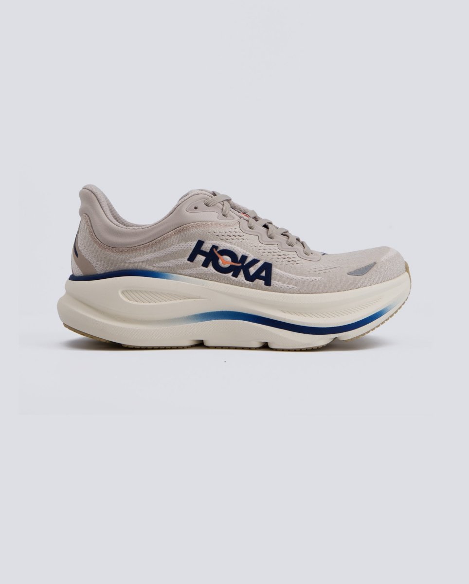 Hoka Bondi 9 Beige y Azul Hombre 1162011-SCC Zapatillas