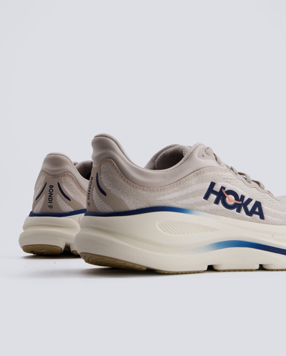 Hoka Bondi 9 Beige y Azul Hombre 1162011-SCC Zapatillas