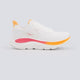 Hoka Clifton 10 Blanco Y Amarillo Mujer