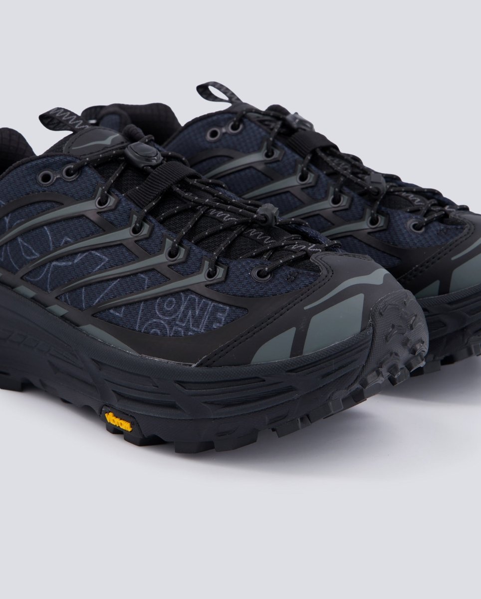 Hoka Mafate Three2 Wordmark Negro Hombre 1175490-BCK zapatillas