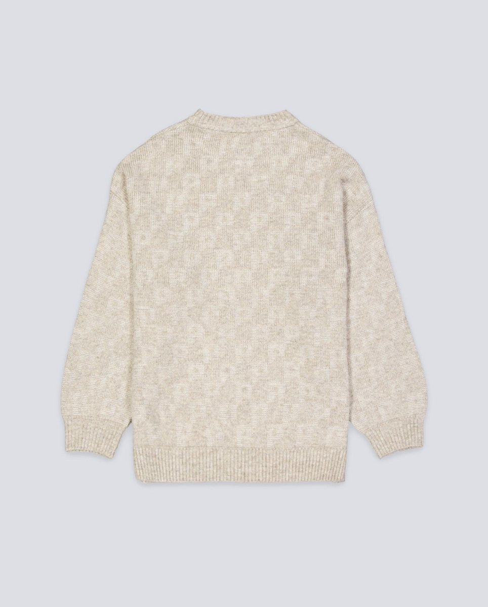 Jersey Polar Skate Co George P Pattern Beige Unisex POLARFW25-09