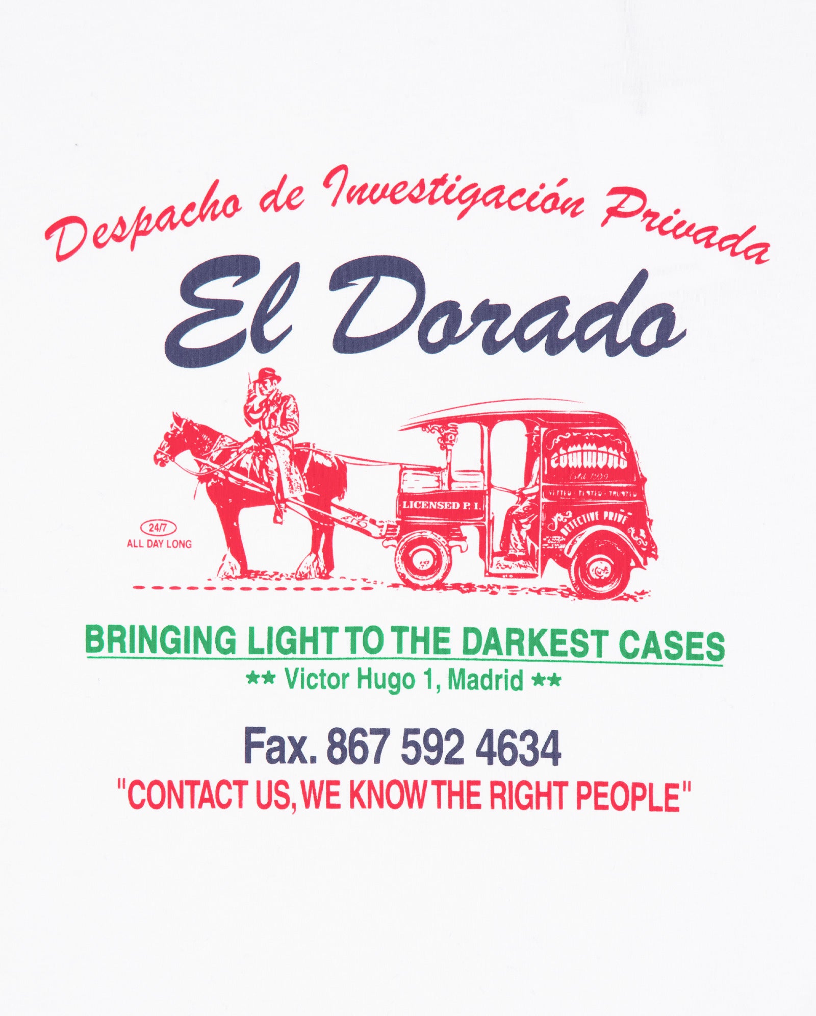 Camiseta Edmmond Studios El Dorado Blanca Unisex