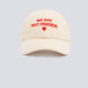 Gorra We Are Not Friends Bold Love Beige Unisex