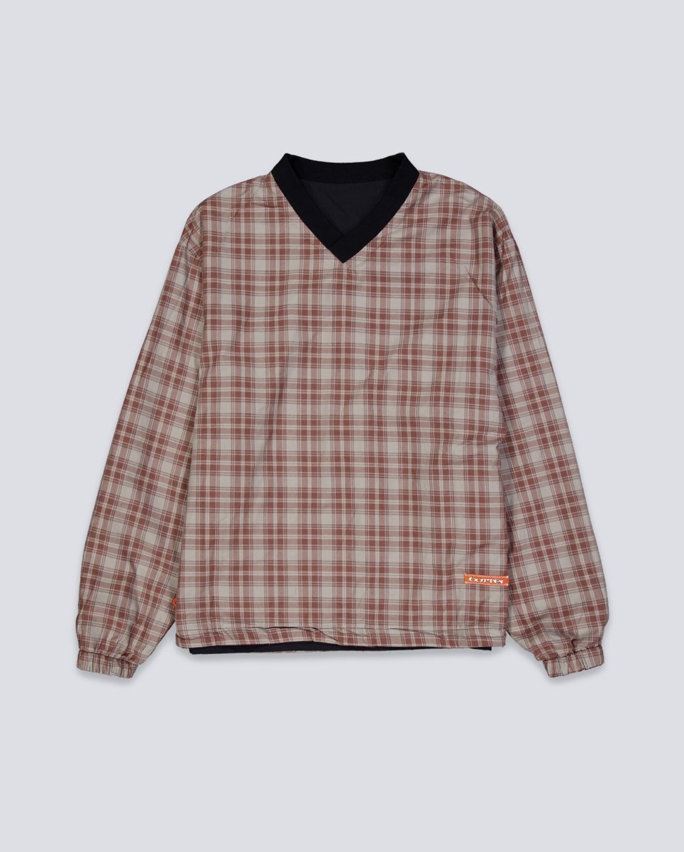 Sudadera Reversible Butter Goods Dugout Negra y Gris Unisex