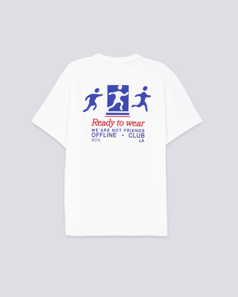 Camiseta We Are Not Friends Ready To Sport Blanco Unisex