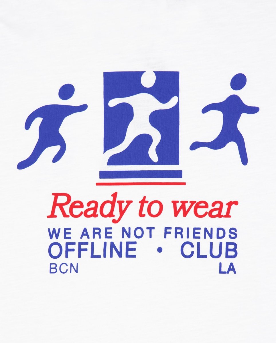 Camiseta We Are Not Friends Ready To Sport Blanco Unisex