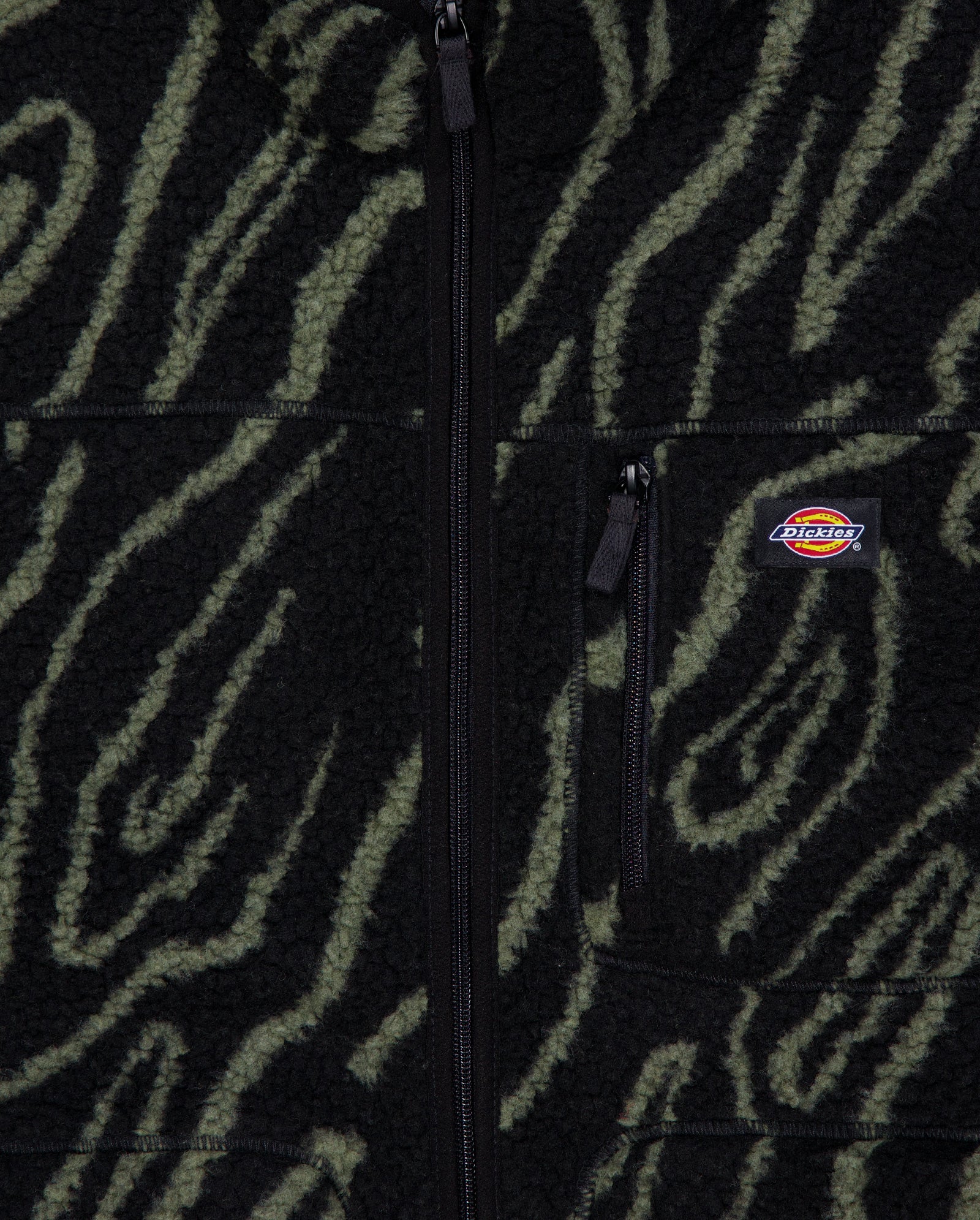 Forro Polar Dickies Mount Hope Printed Negro Unisex