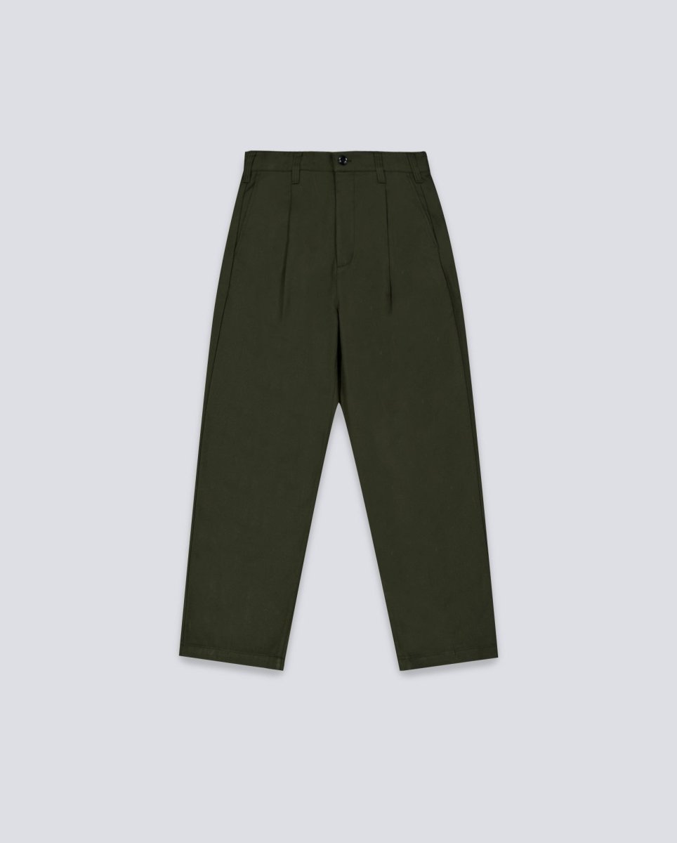 Pantalón Obey Armel Pleated Verde Hombre