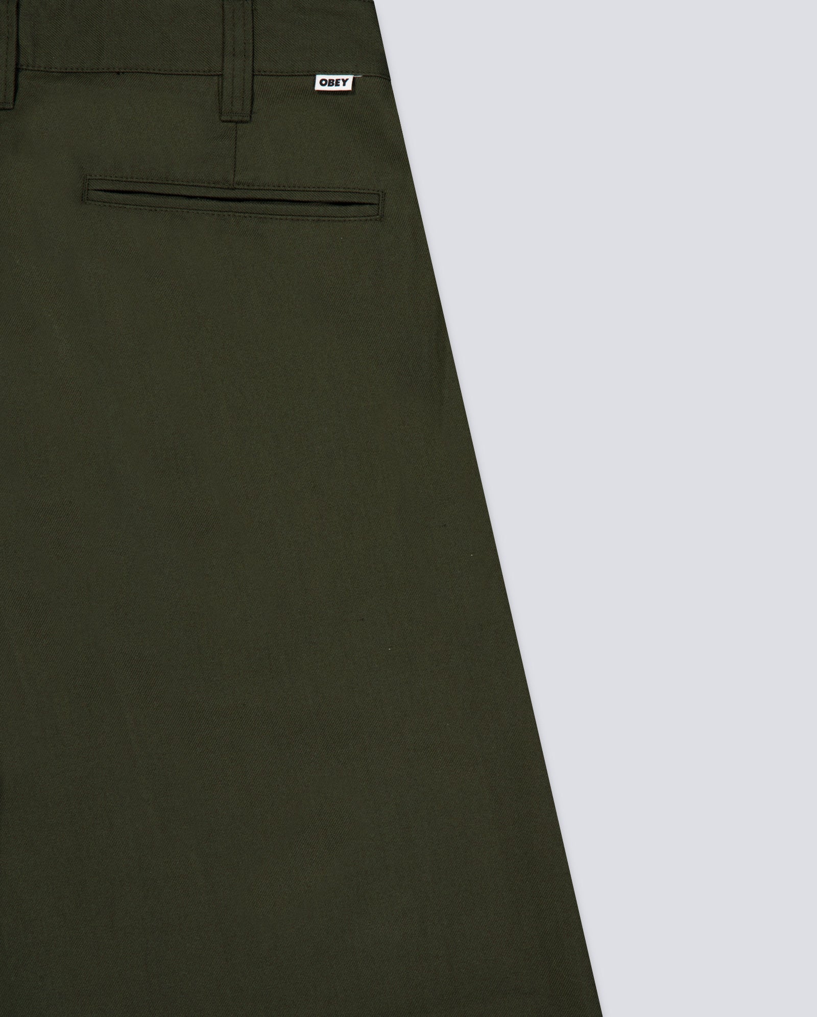 Pantalón Obey Armel Pleated Verde Hombre